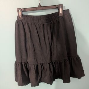 Land's End Kids Black Cotton Skort